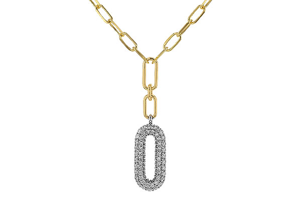 B283-89941: NECKLACE .96 TW (18")