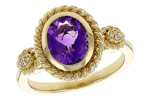 B283-90850: LDS RG 1.38 AMETHYST 1.40 TGW (9x7MM AMY)