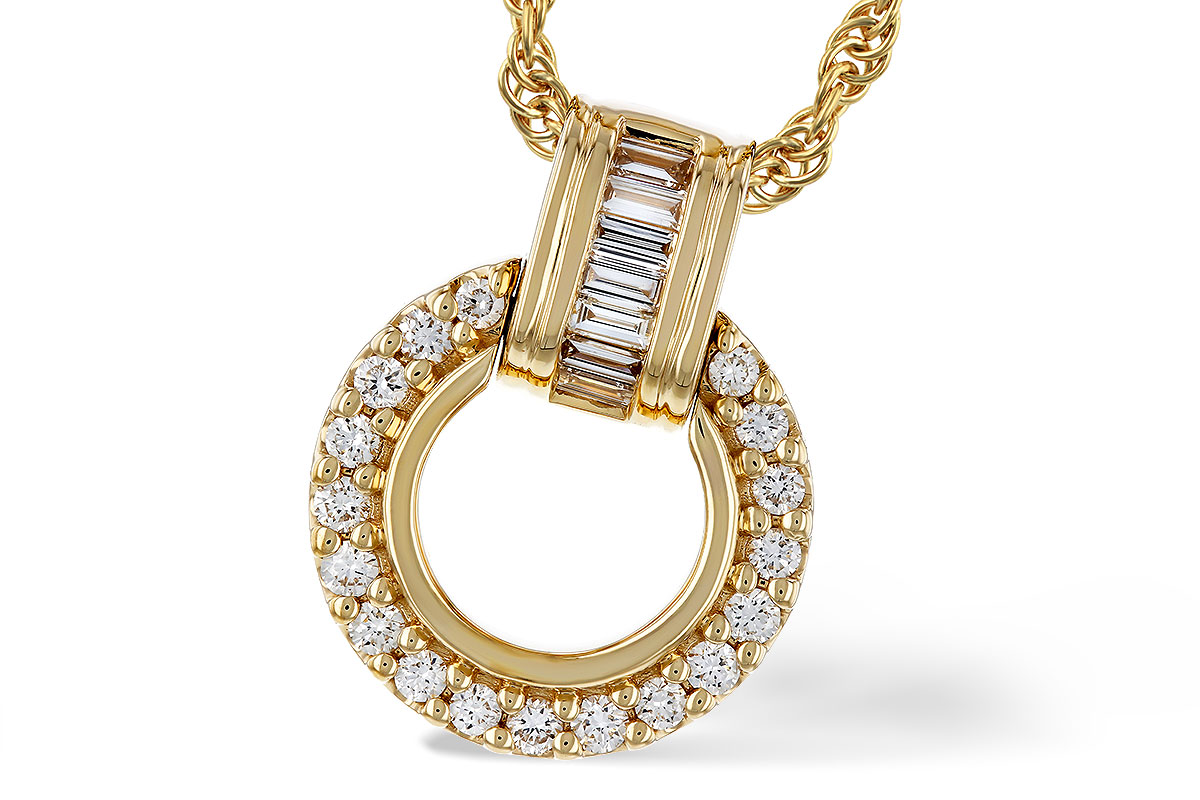 B283-90905: NECKLACE .12 BAG .33 TW