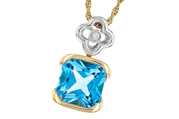 B284-73578: NECKLACE 3.50 BLUE TOPAZ 3.52 TGW (9MM BT)