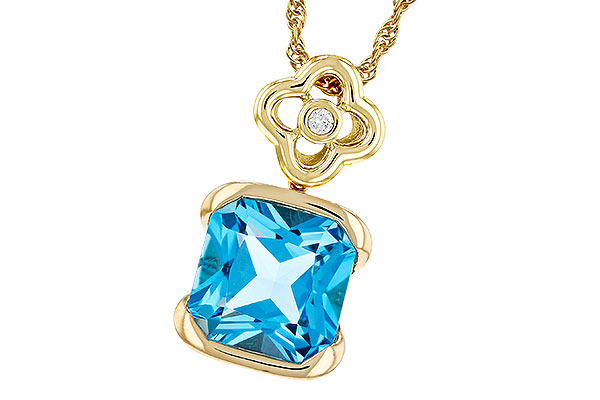 B284-73578: NECKLACE 3.50 BLUE TOPAZ 3.52 TGW (9MM BT)