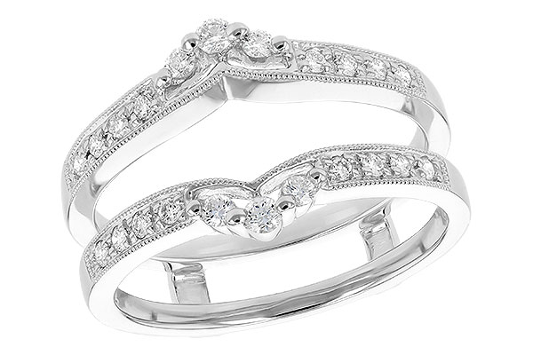B284-76305: K102-01750 GUARD RG IN PLATINUM .28 TW