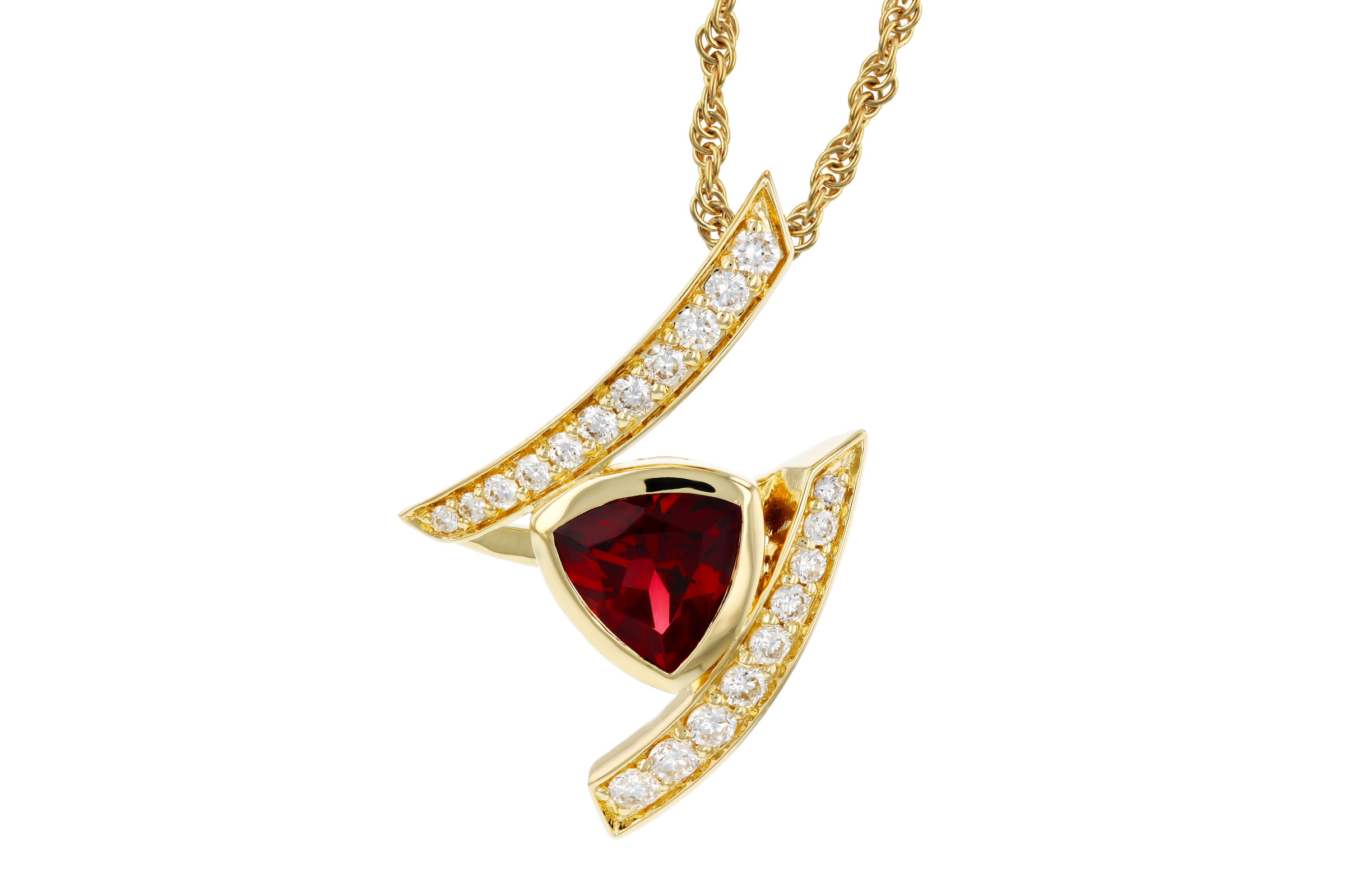 B284-76323: NECKLACE .84 GARNET 1.03 TGW (6MM GAR)