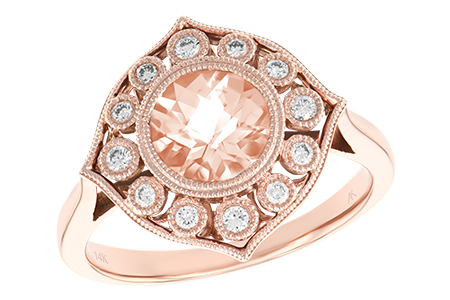 C197-49932: LDS RG .90 MORGANITE 1.05 TW