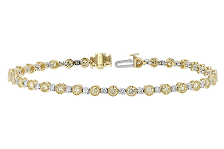 C197-54468: BRACELET 2.22 YELLOW DIA 3.04 TW