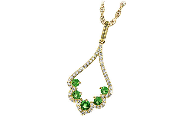 C199-28123: NECK .34 GREEN GARNET .53 TGW