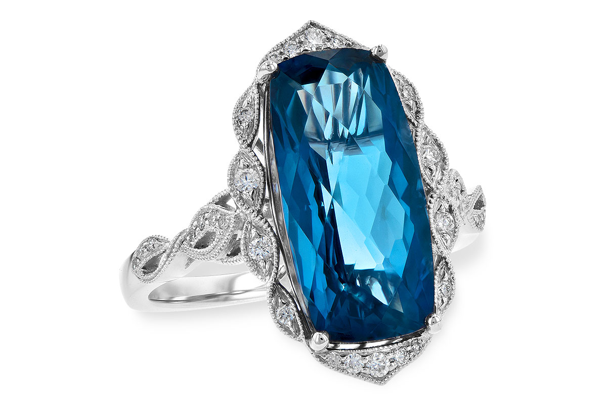 C199-29005: LDS RG 6.75 LONDON BLUE TOPAZ 6.90 TGW