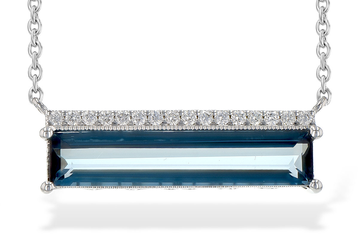 C199-33596: NECK 2.70 LONDON BLUE TOPAZ 2.80 TW
