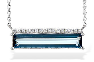 C199-33596: NECK 2.70 LONDON BLUE TOPAZ 2.80 TW