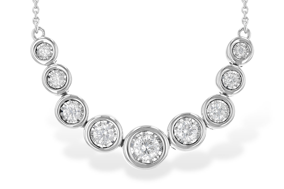 C199-34496: NECKLACE .50 TW