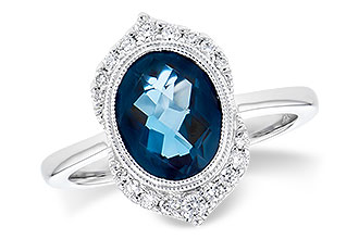 C282-08150: LDS RG 1.86 LONDON BLUE TOPAZ 2.00 TGW