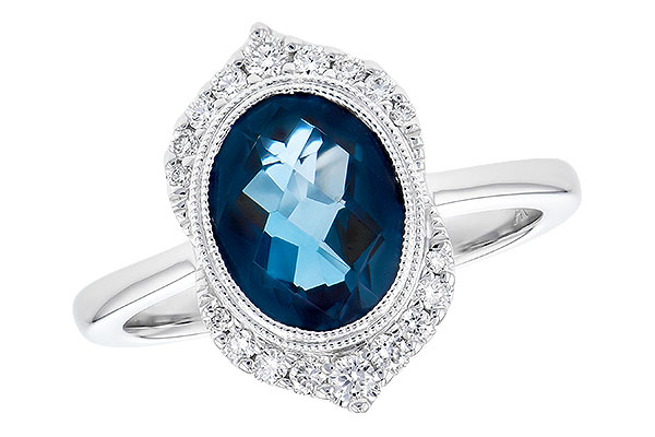 C282-08150: LDS RG 1.86 LONDON BLUE TOPAZ 2.00 TGW