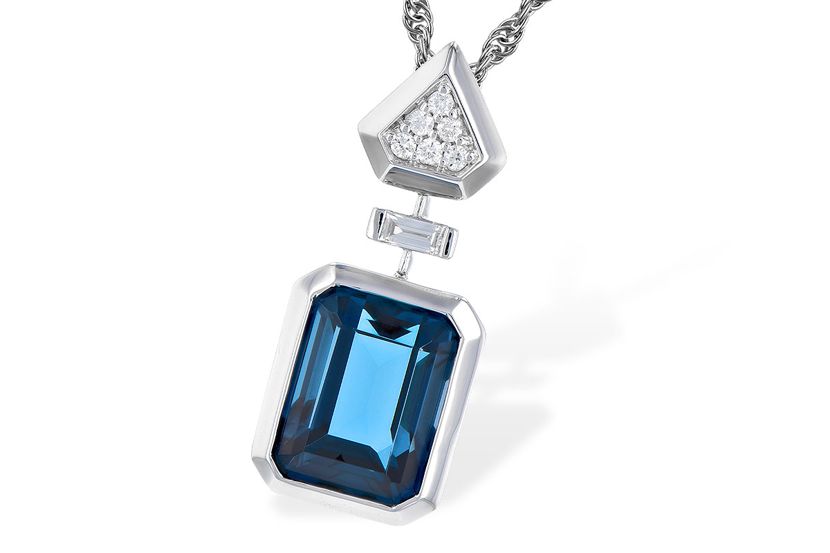 C282-09032: NECK 2.60 LONDON BLUE TOPAZ 2.68 TGW