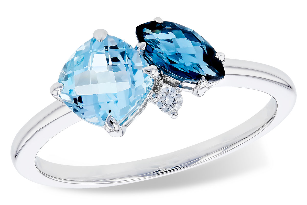 C282-93587: LDS RG 1.49 TW BLUE TOPAZ 1.52 TGW