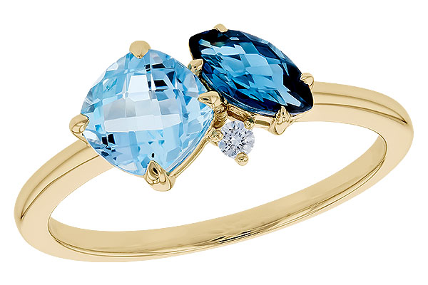 C282-93587: LDS RG 1.49 TW BLUE TOPAZ 1.52 TGW