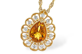 C282-94532: NECK .62 CITRINE .75 TGW