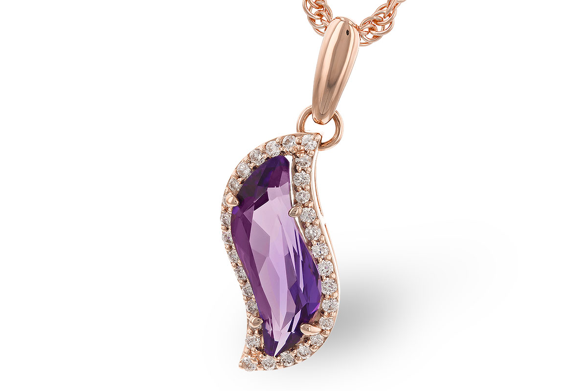 C282-95423: NECK 1.34 TW AMETHYST 1.48 TGW