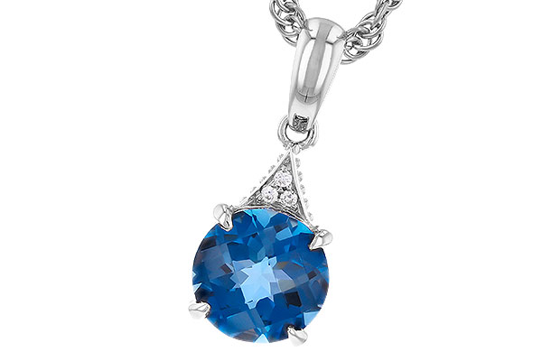 C282-96305: NECK 1.60 LONDON BLUE TOPAZ 1.61 TGW (7MM RD)