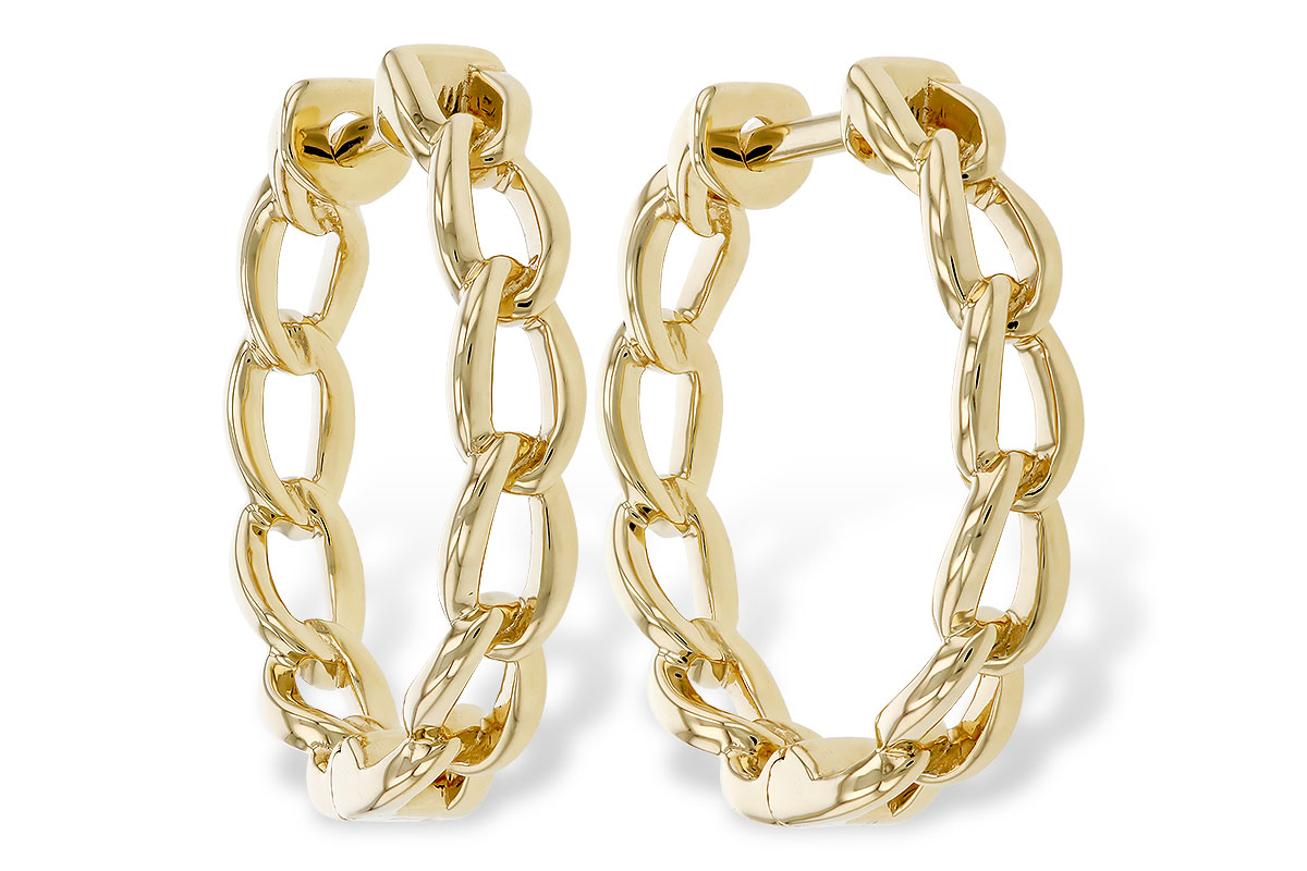 C283-83596: GOLD EARRINGS (18MM)