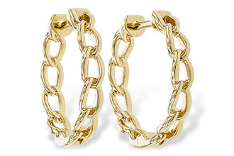 C283-83596: GOLD EARRINGS (18MM)