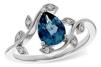 C283-86332: LDS RG 1.20 LONDON BLUE TOPAZ 1.26 TGW (8x6MM LBT)