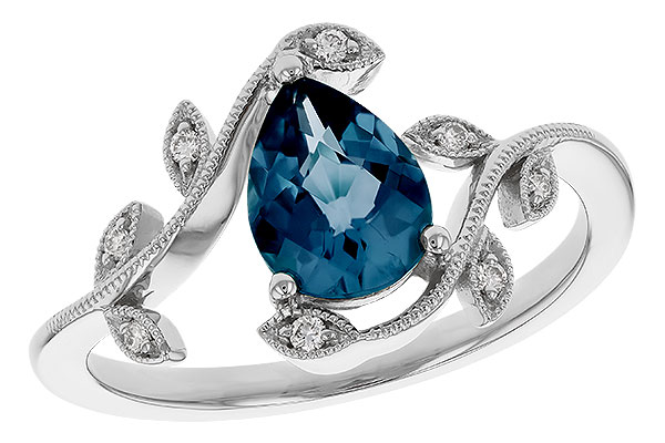 C283-86332: LDS RG 1.20 LONDON BLUE TOPAZ 1.26 TGW (8x6MM LBT)