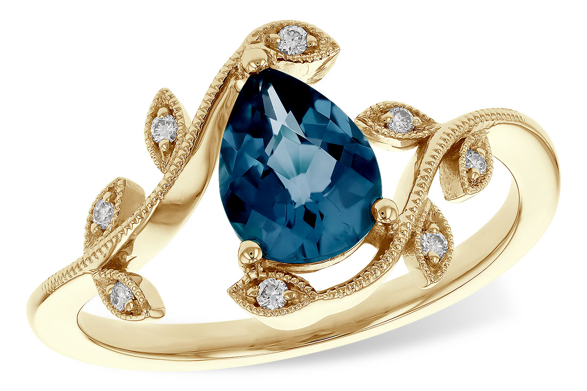 C283-86332: LDS RG 1.20 LONDON BLUE TOPAZ 1.26 TGW (8x6MM LBT)