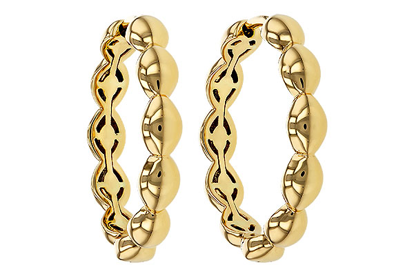 C283-89923: GOLD EARRINGS (21MM)