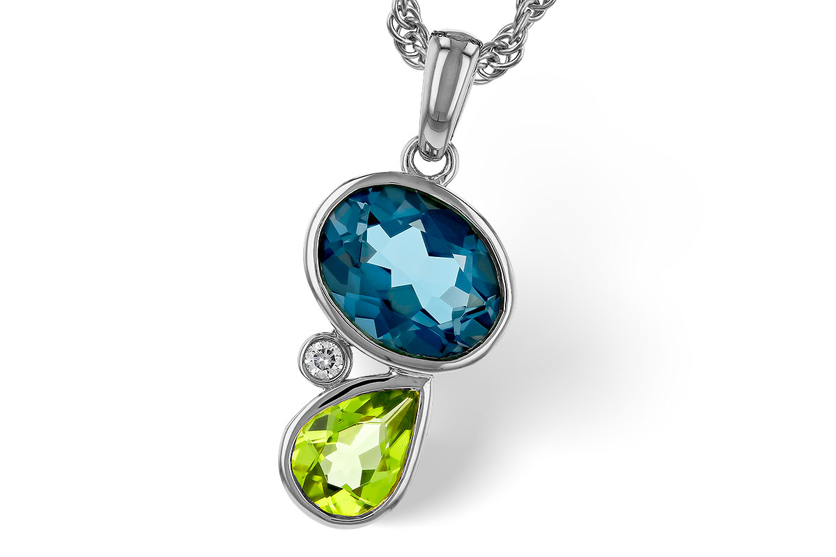 C283-90859: NECKLACE 2.43 SEMI-PREC (PER,LBT) 2.45 TGW