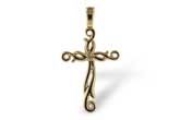 D015-68132: CROSS PENDANT .01 BR