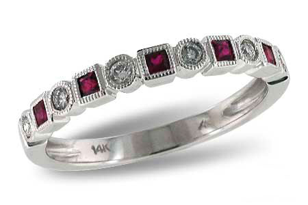 D105-70905: LDS WED RG .18 RUBY .30 TGW