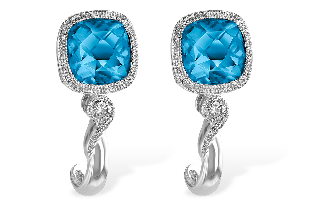 D196-61814: EARR 2.10 BLUE TOPAZ 2.14 TGW