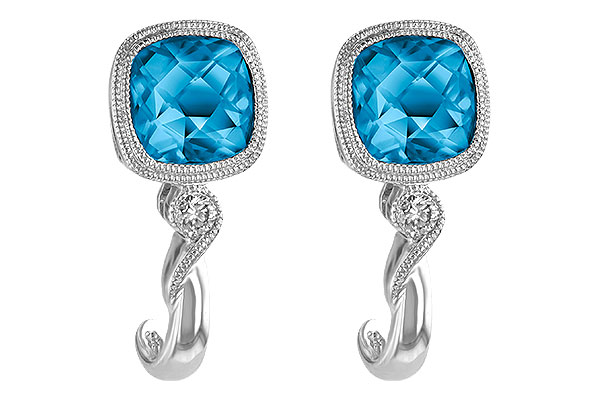 D196-61814: EARR 2.10 BLUE TOPAZ 2.14 TGW