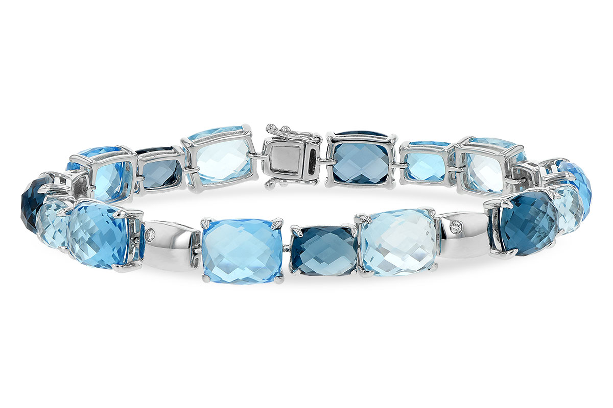 D198-39968: BRACELET 46.75 BLUE TOPAZ 46.80 TGW