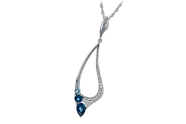 D198-43559: NECK .83 BLUE TOPAZ 1.00 TGW