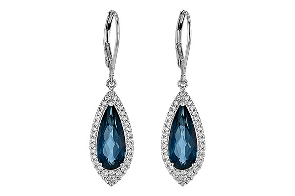 D199-29005: EARR 5.05 LONDON BLUE TOPAZ 5.42 TGW