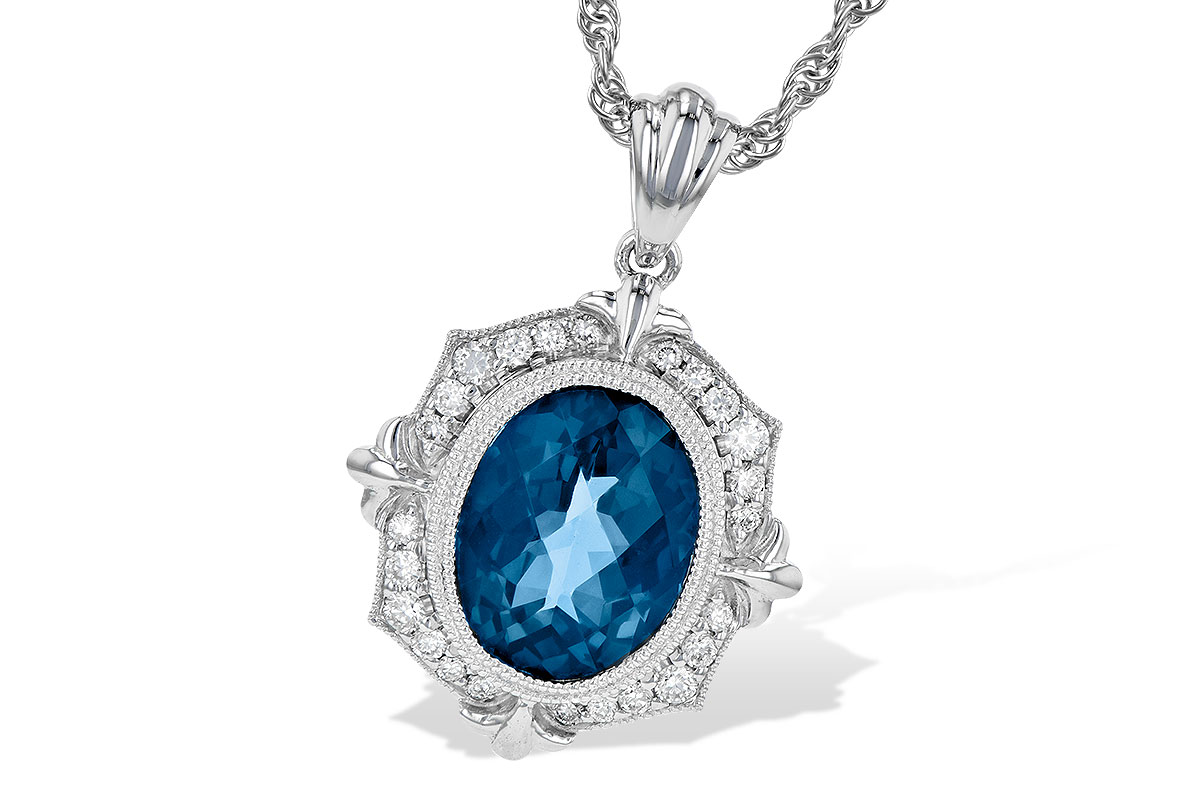 D199-35377: NECK 3.00 LONDON BLUE TOPAZ 3.16 TGW