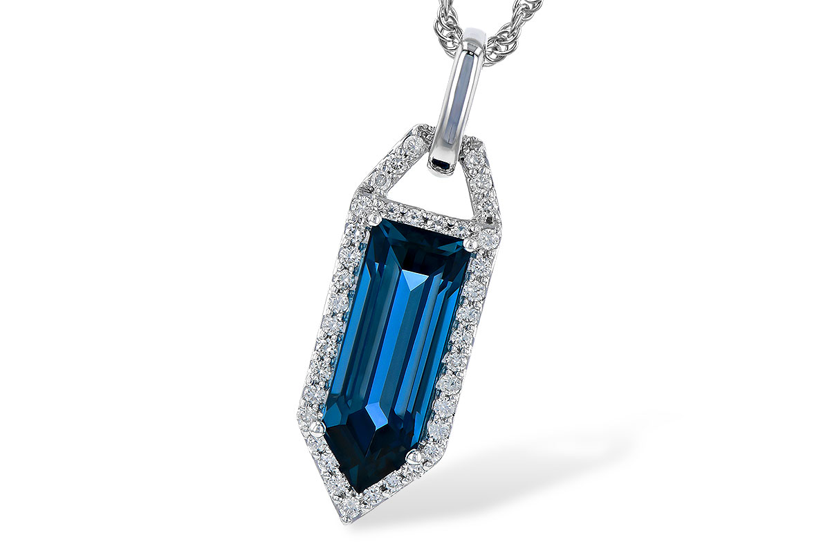 D282-02641: NECK 2.95 LONDON BLUE TOPAZ 3.12 TGW