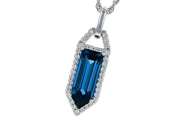 D282-02641: NECK 2.95 LONDON BLUE TOPAZ 3.12 TGW