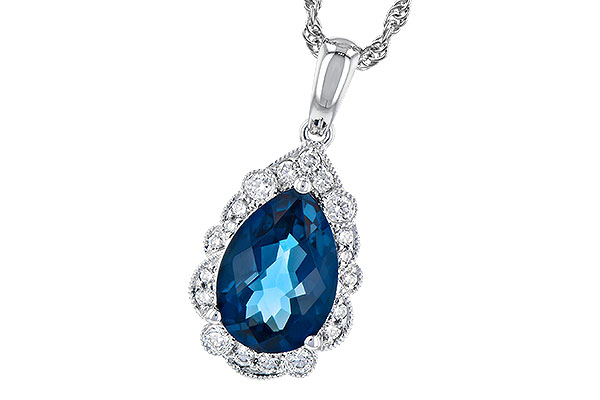 D282-07259: NECK 2.25 LONDON BLUE TOPAZ 2.40 TGW