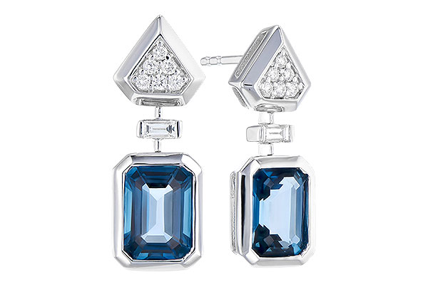 D282-08141: EARR 2.00 TW LONDON BLUE TOPAZ 2.12 TGW