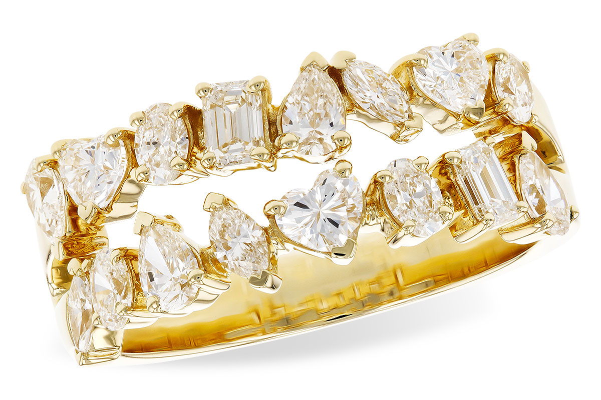 D282-94505: LDS DIA WED RG 1.38 TW FANCY CUT DIAS