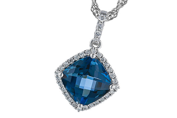 D282-95405: NECK 1.09 LONDON BLUE TOPAZ 1.20 TGW