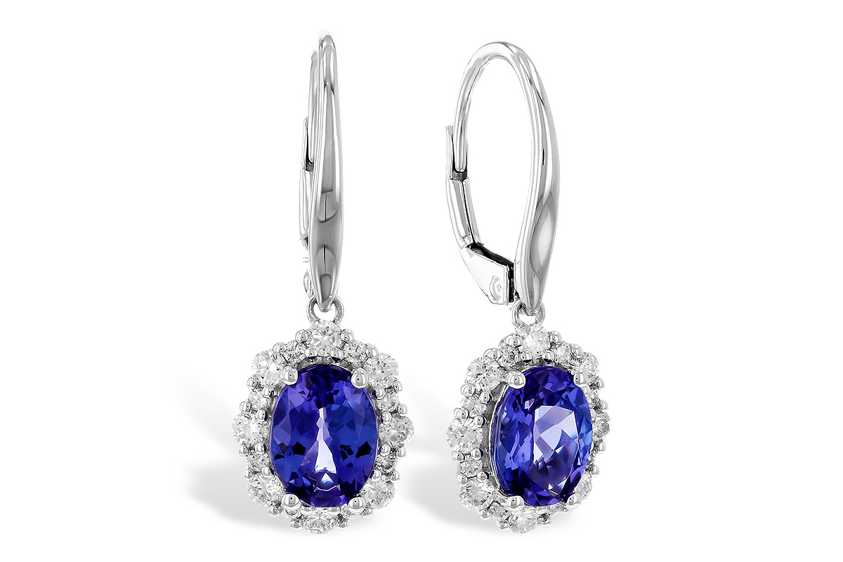 D282-96277: EARR 1.28 TW TANZANITE 1.72 TGW (7x5 OVAL)