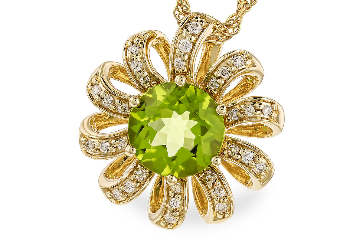 D282-96359: NECK 1.64 PERIDOT 1.75 TGW (8MM RD)