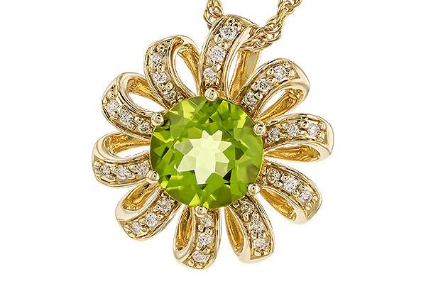 D282-96359: NECK 1.64 PERIDOT 1.75 TGW (8MM RD)