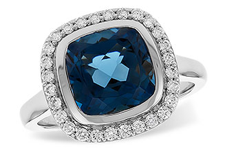 D282-98123: LDS RG 3.85 LONDON BLUE TOPAZ 4.15 TGW (9MM LBT)