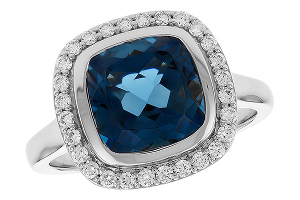 D282-98123: LDS RG 3.85 LONDON BLUE TOPAZ 4.15 TGW (9MM LBT)