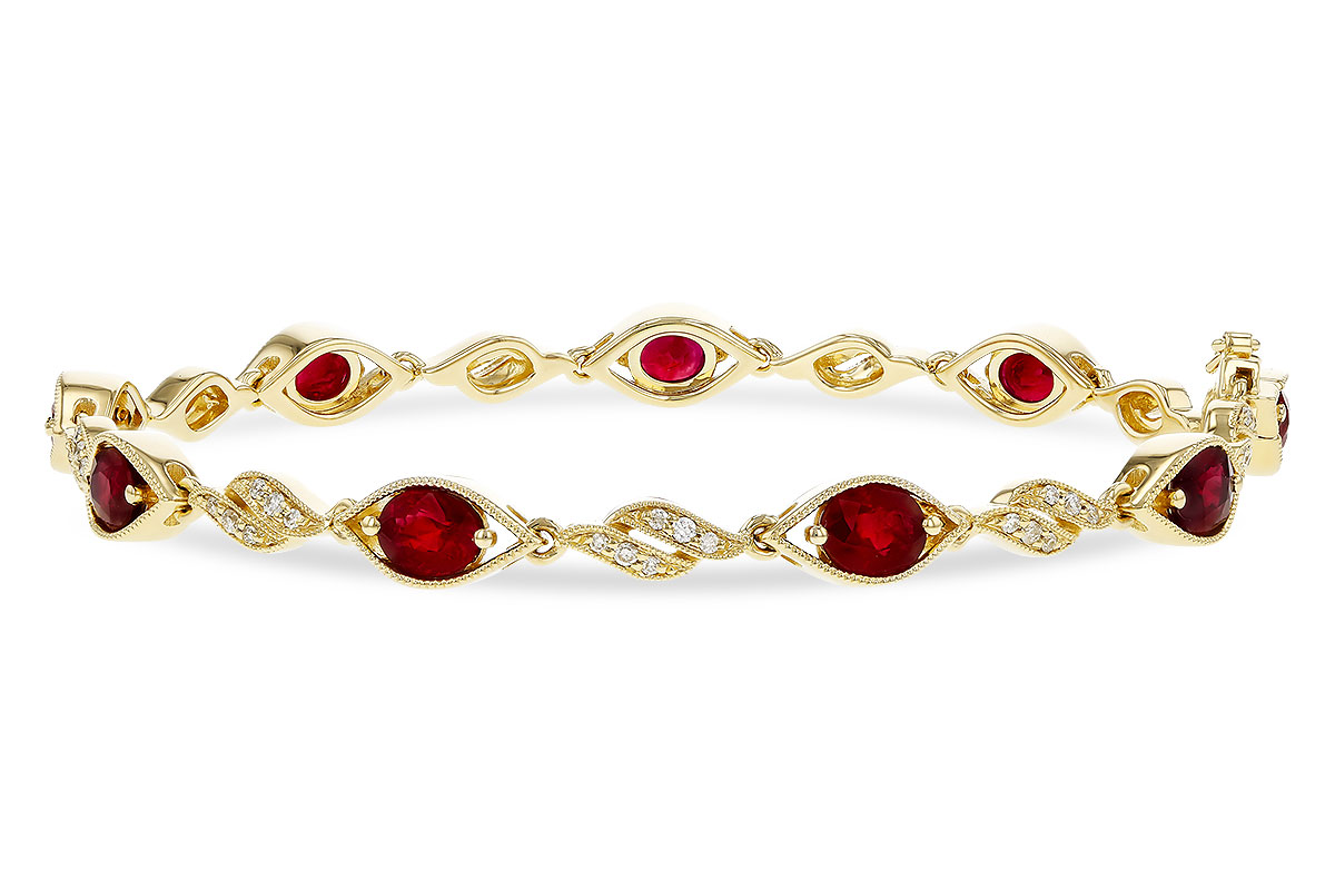 D283-84541: BRACELET 3.68 RUBY 3.92 TGW (7")