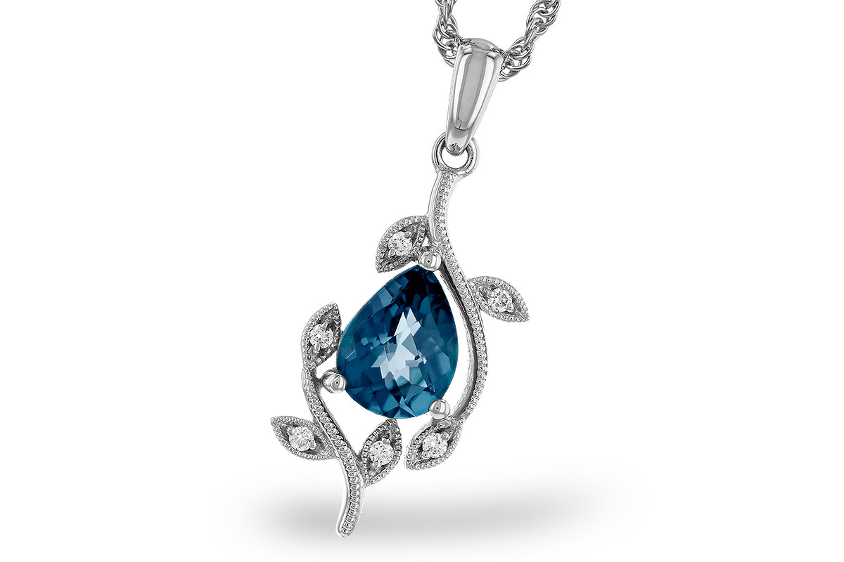 D283-86332: NECK 1.20 LONDON BLUE TOPAZ 1.25 TGW (8x6MM LBT)